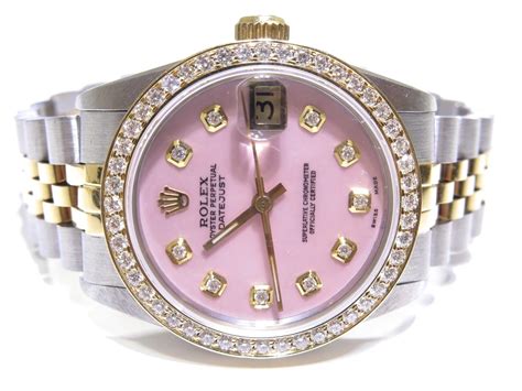 pink rolex watch